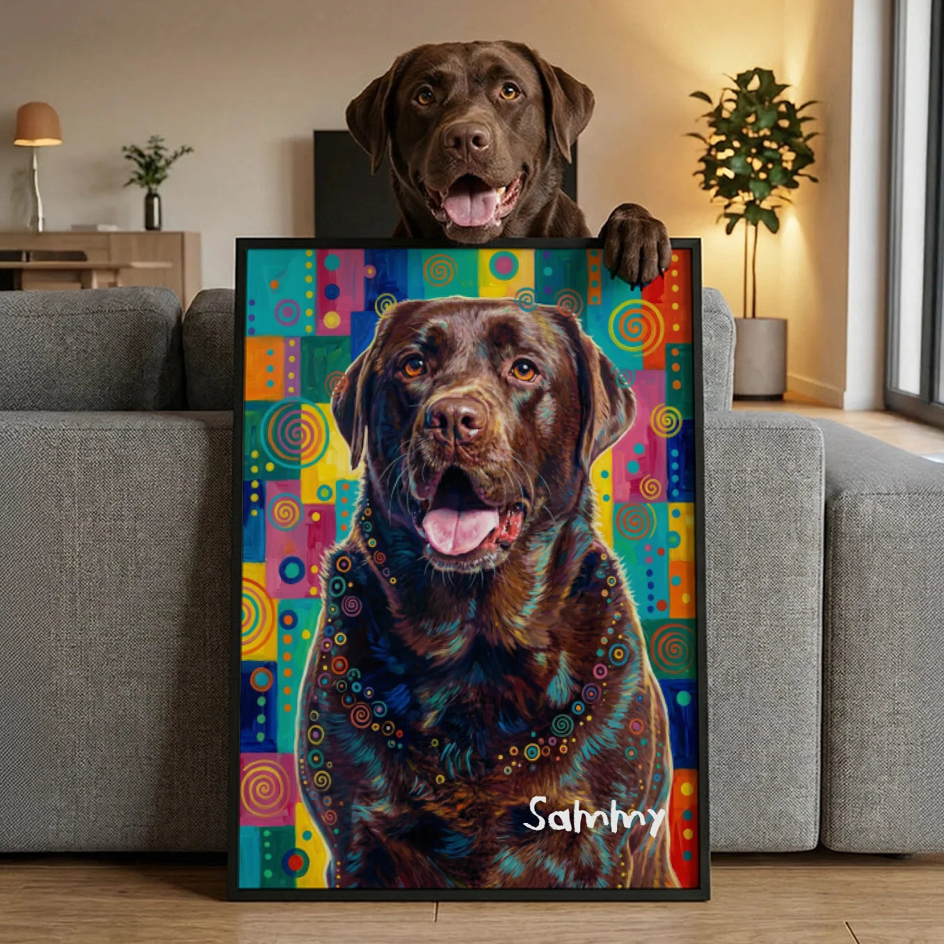 Personalisiertes Poster Hund "Pop Art"