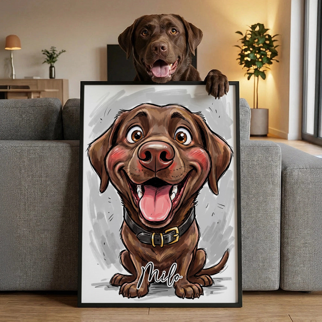 Personalisiertes Poster "Sketch Hund"