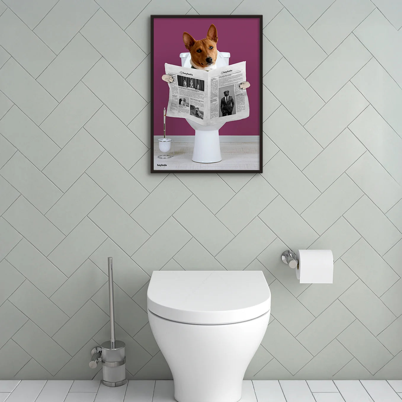Personalisiertes Poster Hund "Wichtige Sitzung"