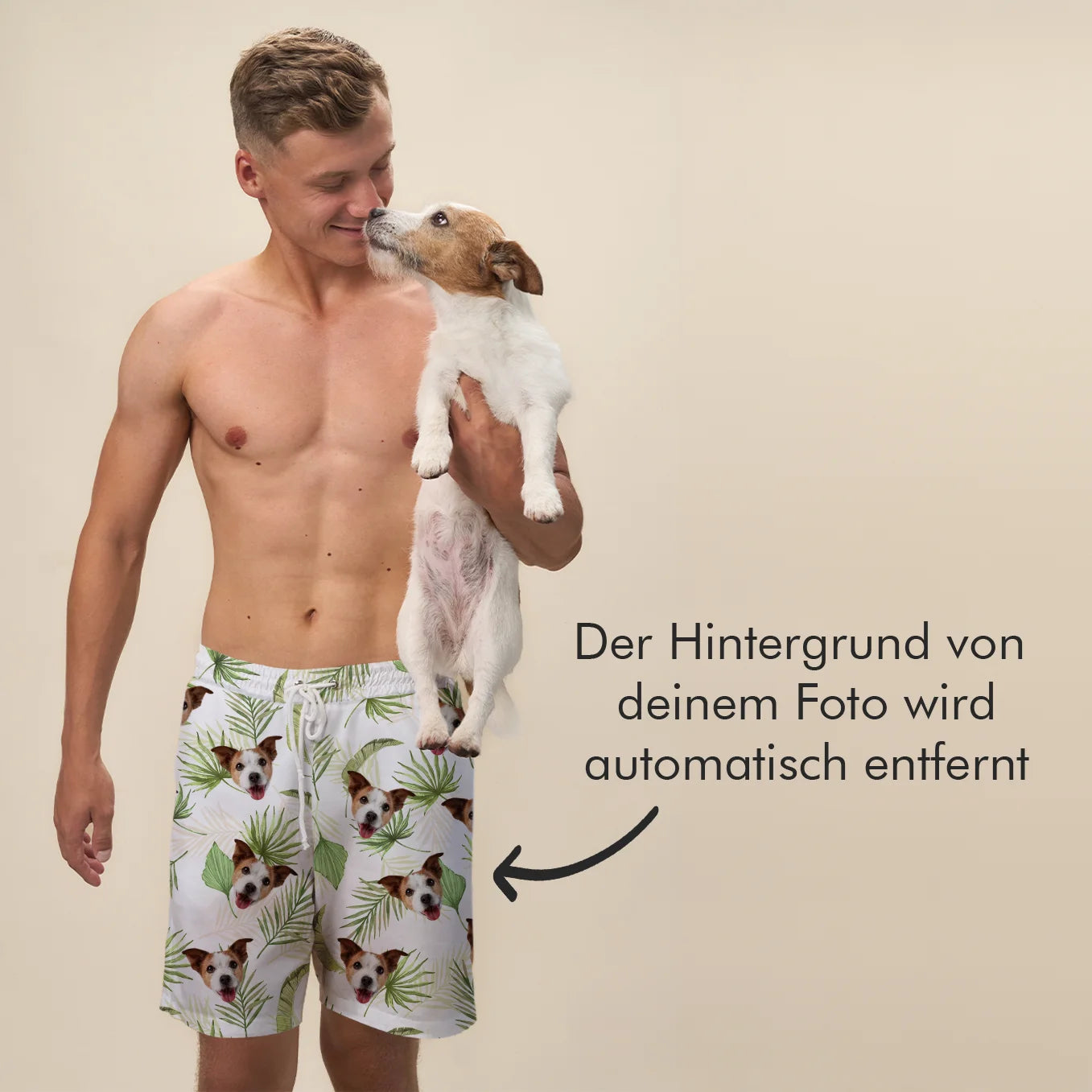 Personalisierte Badehose “Palmen”