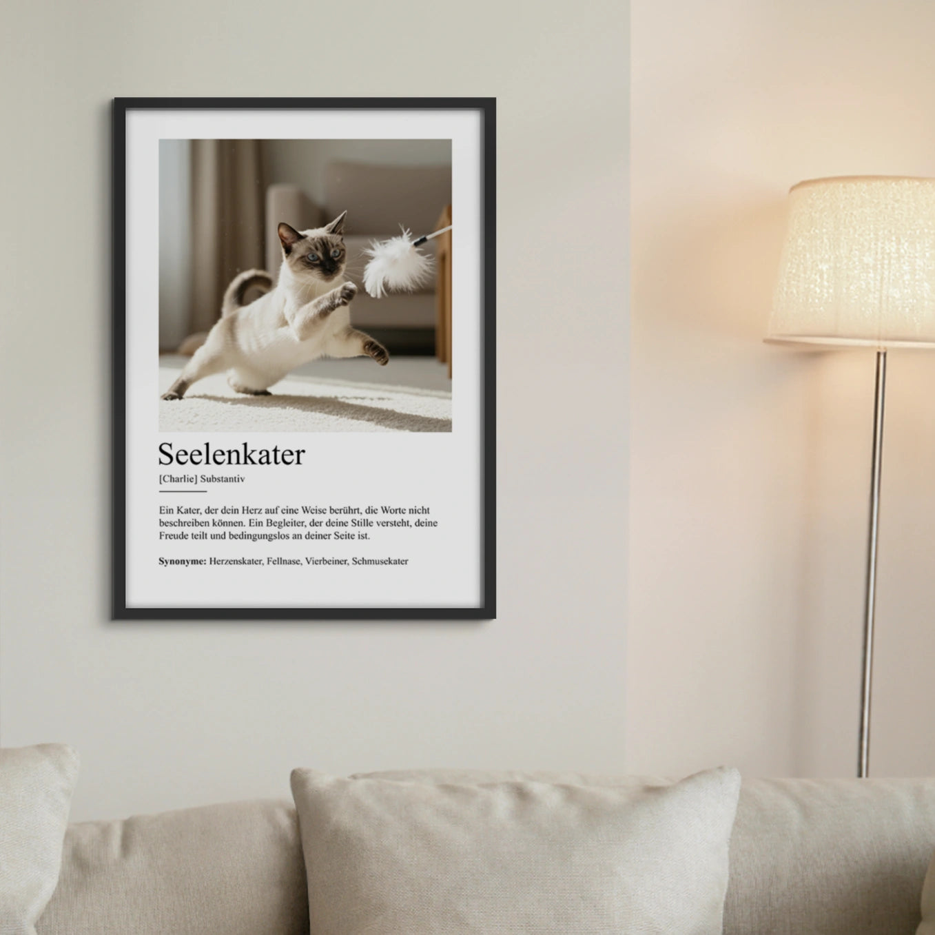 Personalisiertes Poster Definition "Seelenkater"