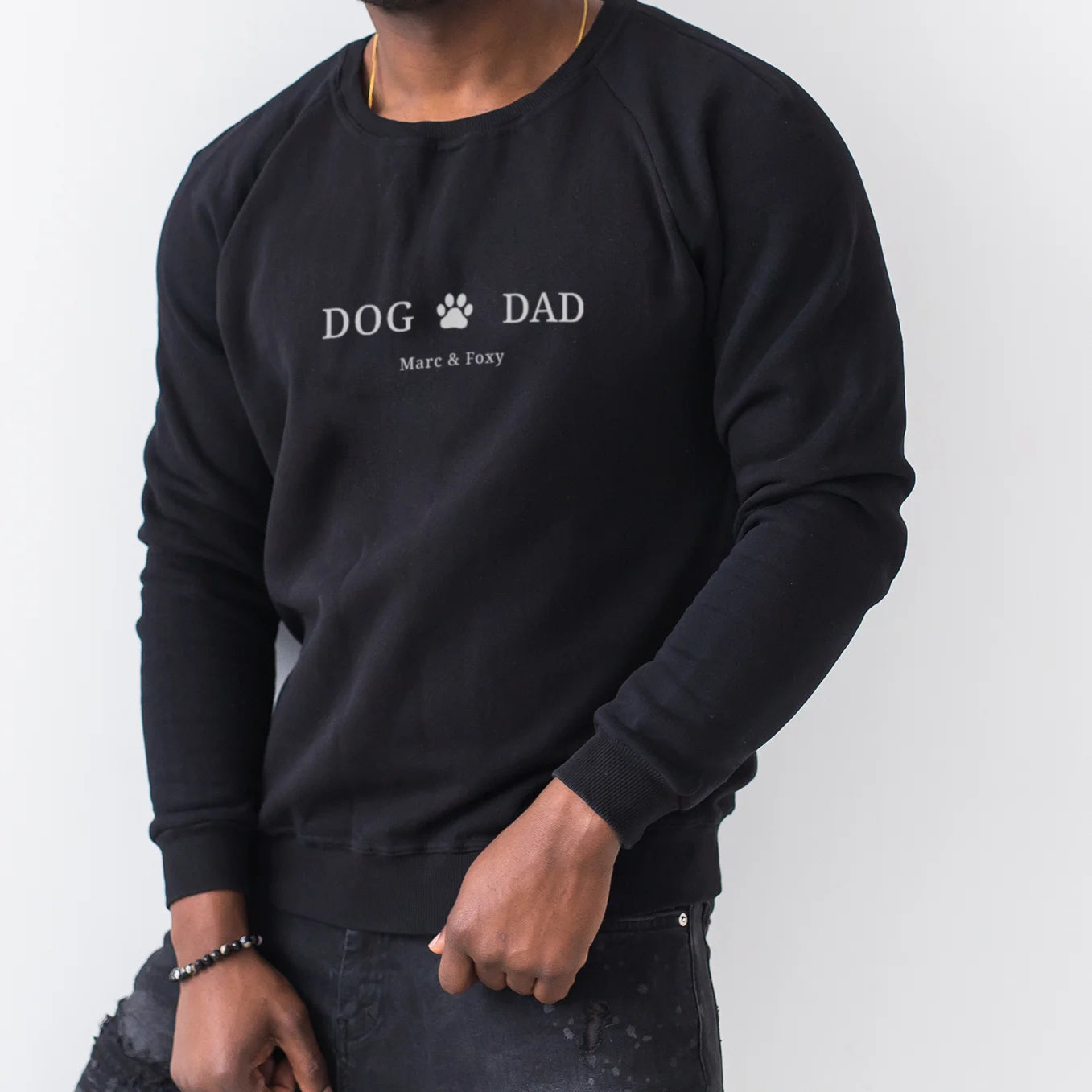 Personalisierter Sweater "Dog Dad" Hey Balu