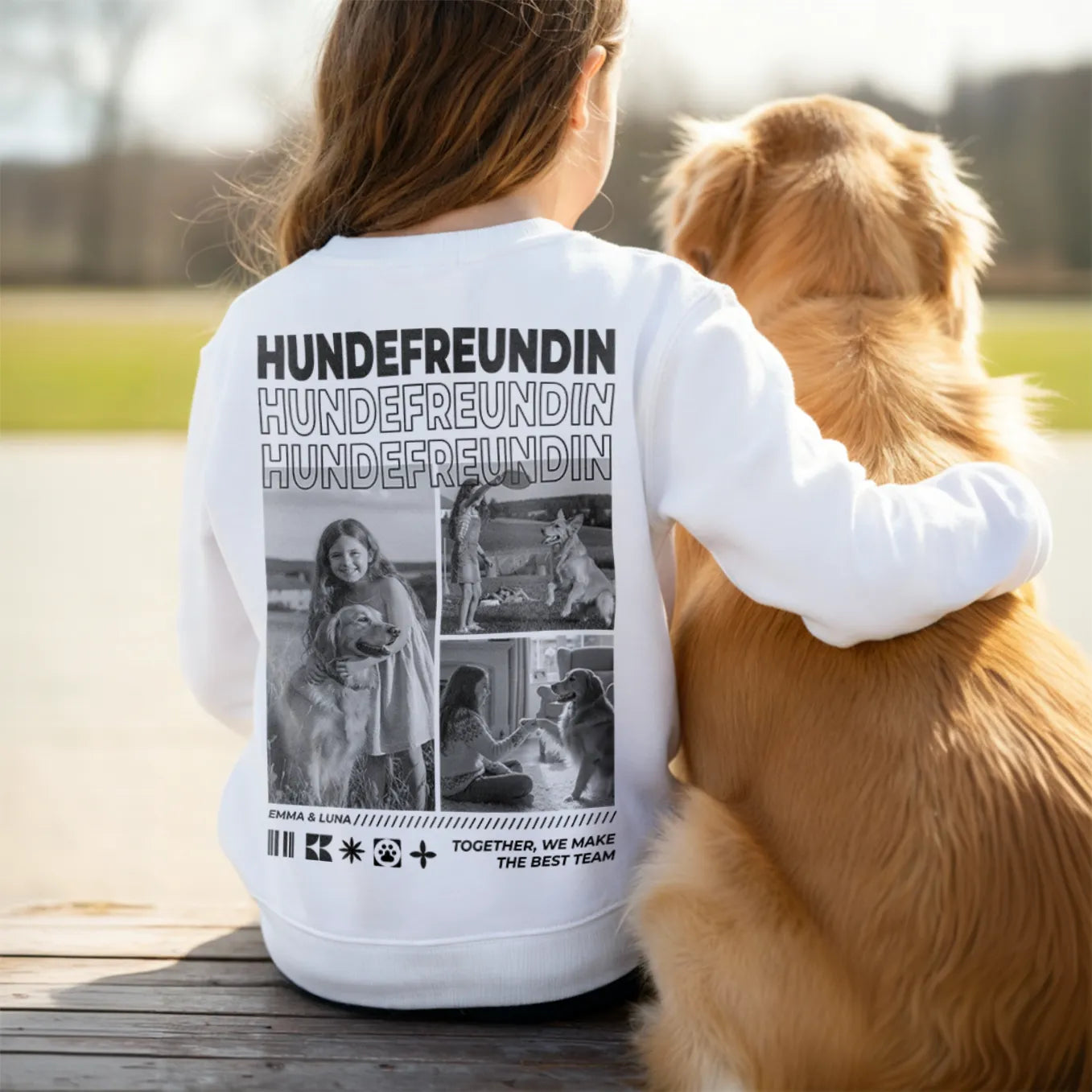 Personalisierter Kinder Sweater "Hundefreund"