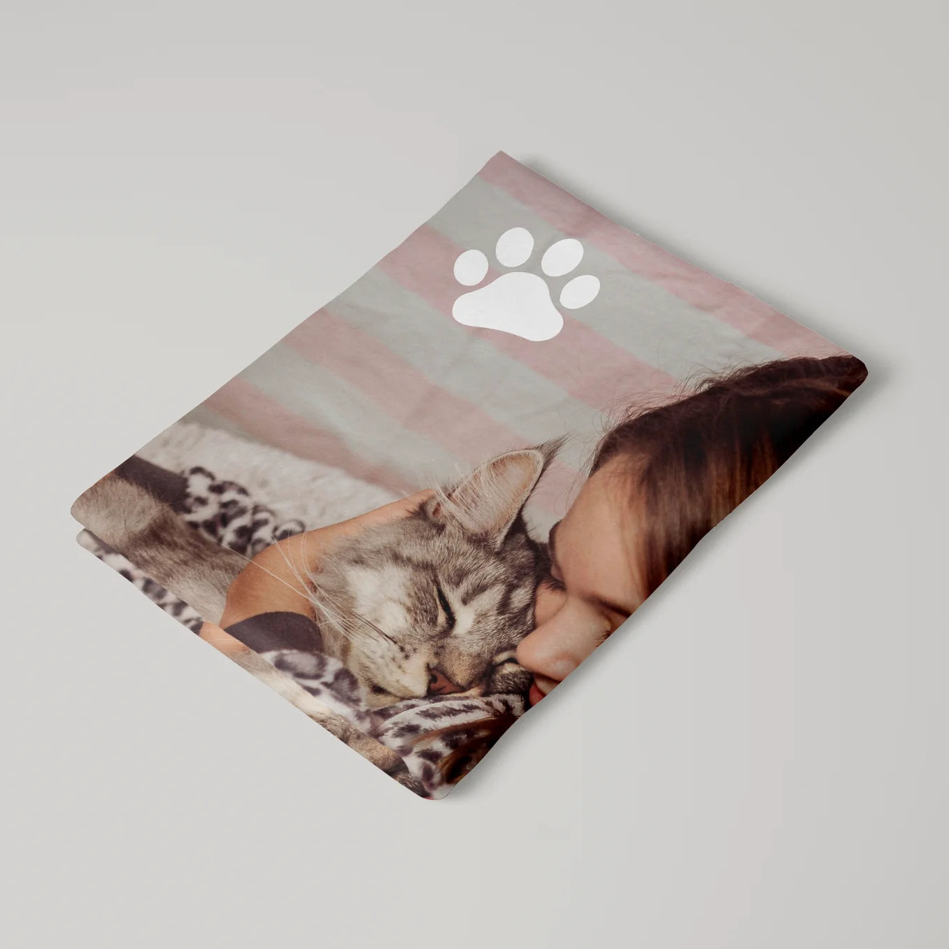 Personalisierte Kuscheldecke Katzen "Dein Foto & Text" Hey Balu