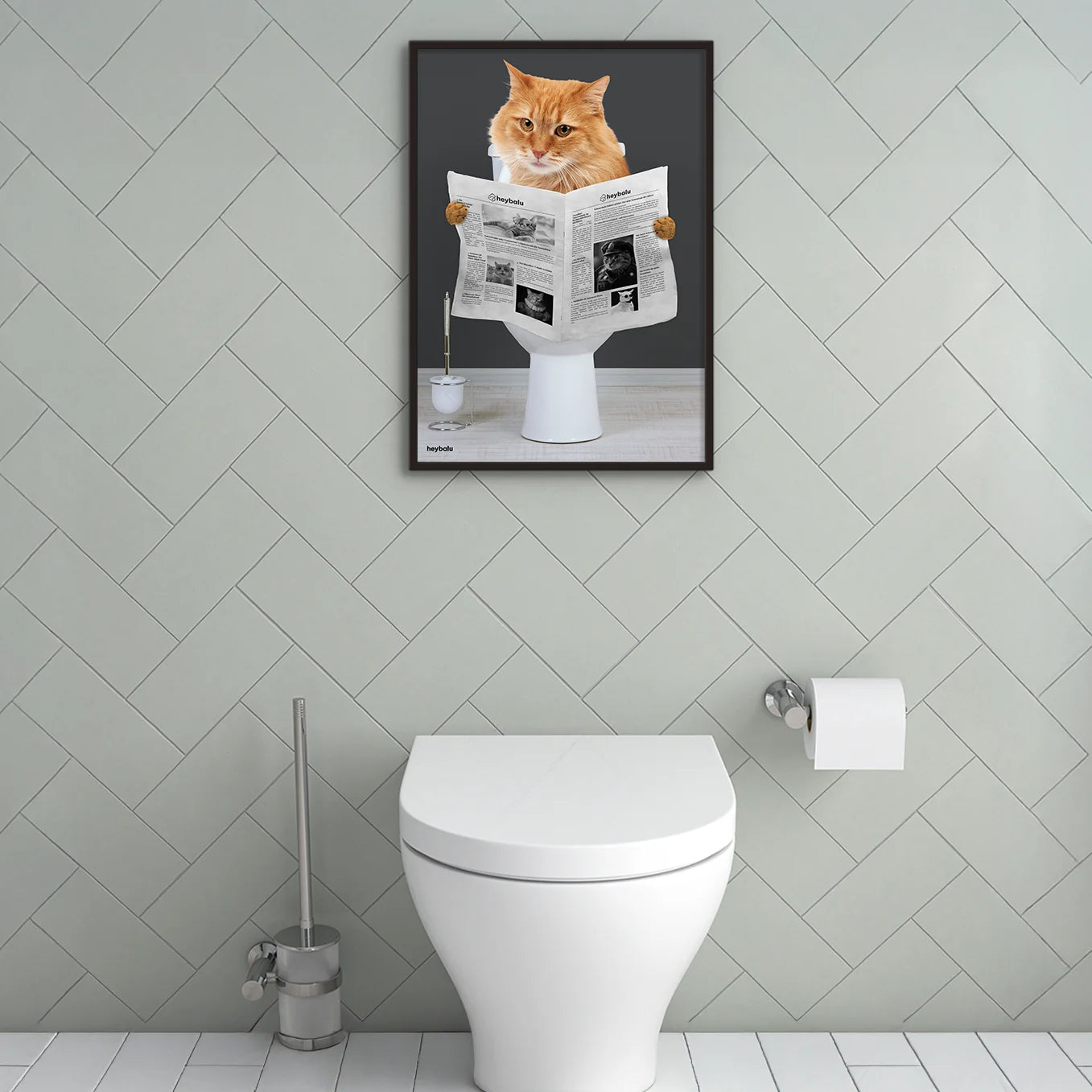 Personalisiertes Poster Katze "Wichtige Sitzung"