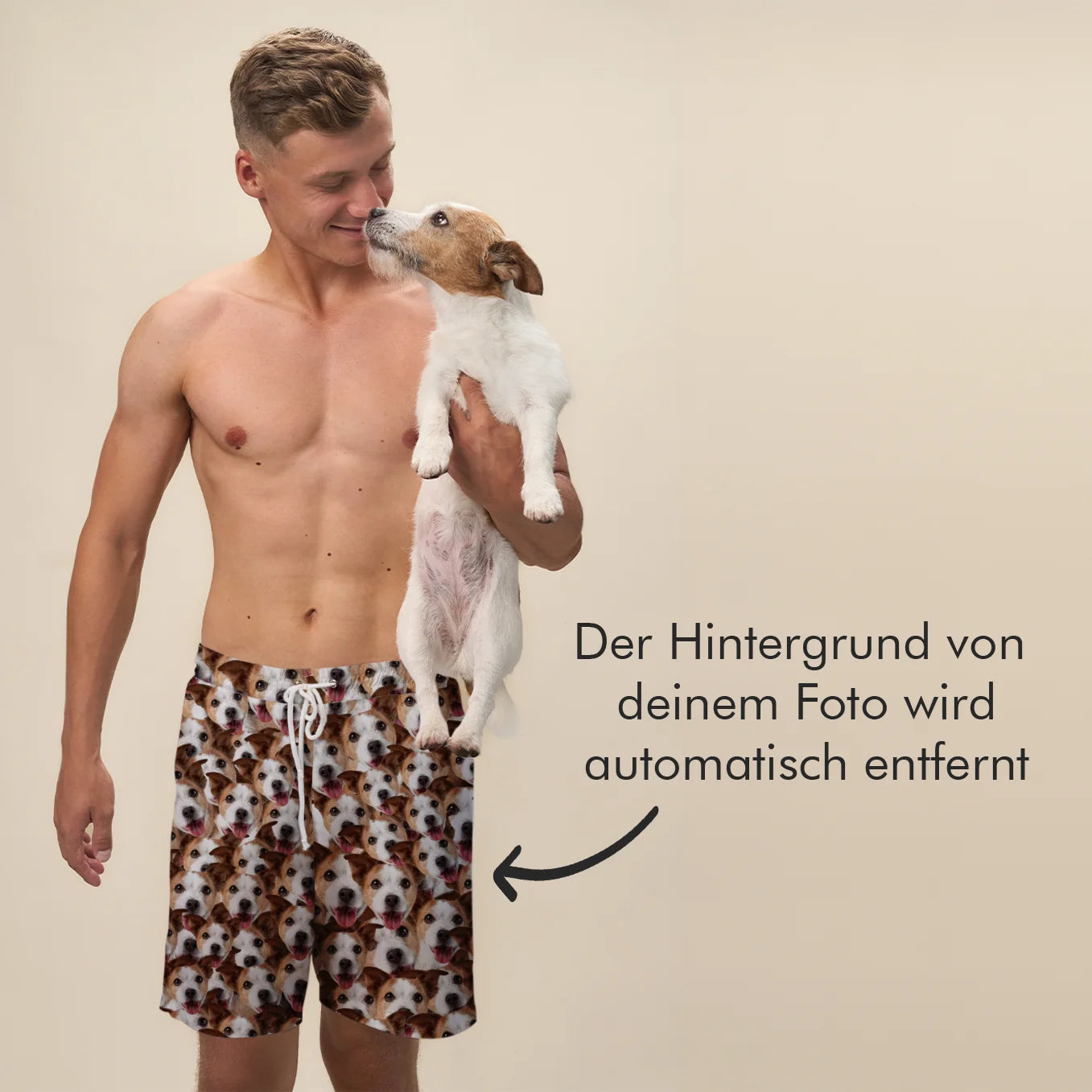 Personalisierte Badehose “Foto deines Haustiers” Hey Balu