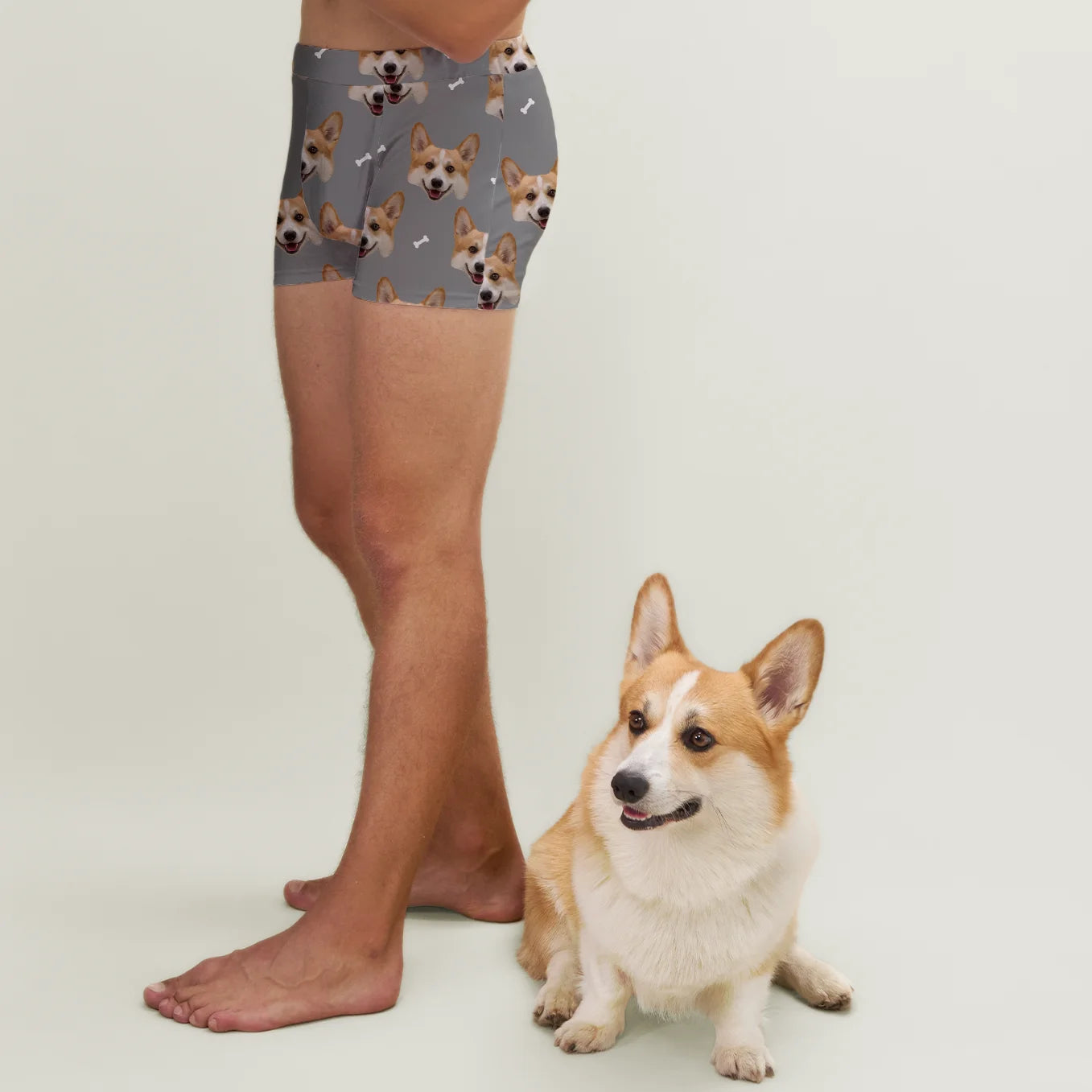 Personalisierte Boxershorts "Haustier Muster" Hey Balu