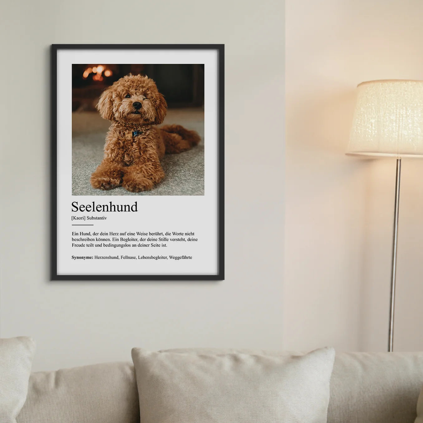 Personalisiertes Poster Definition "Seelenhund"