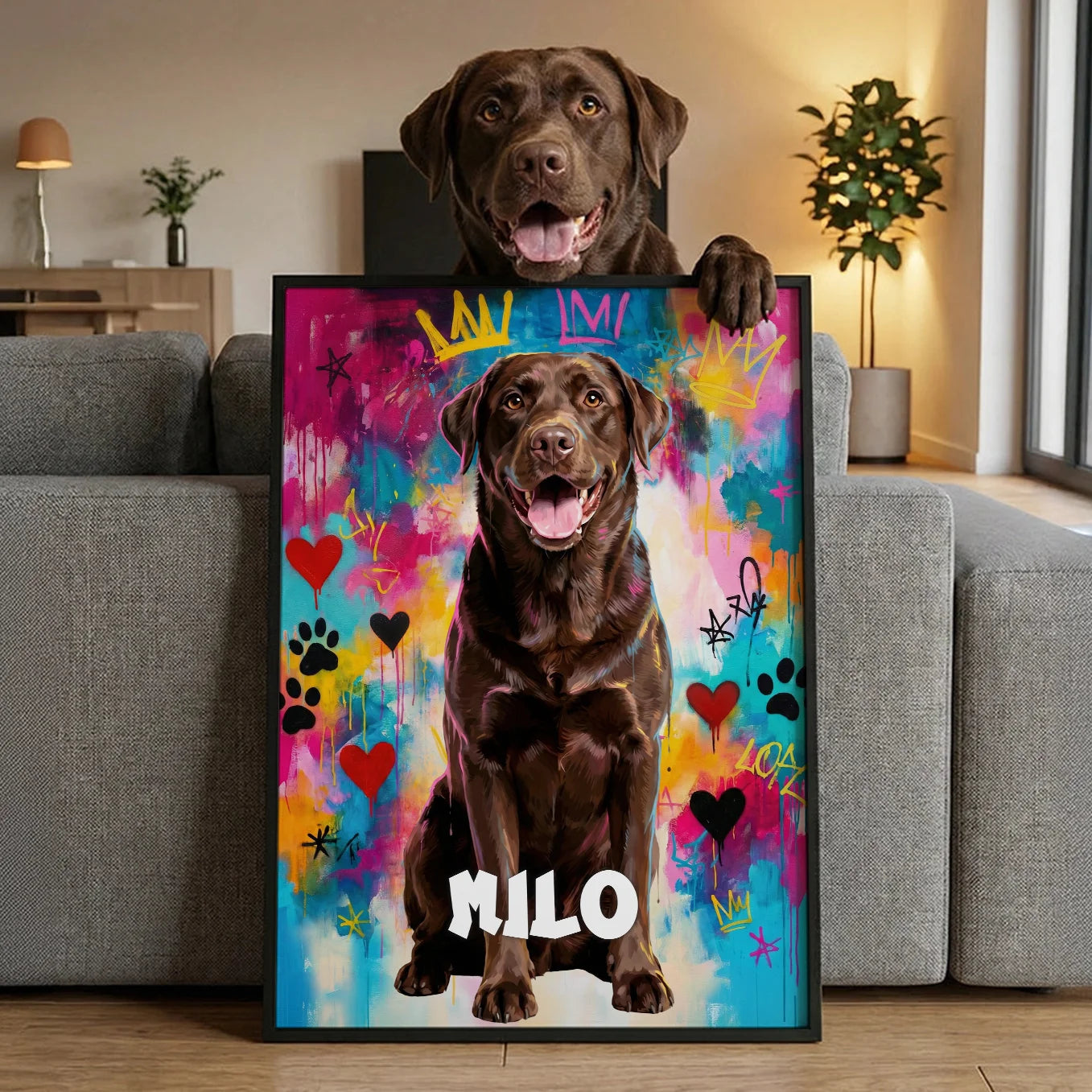 Personalisiertes Poster Haustier "Street Art"