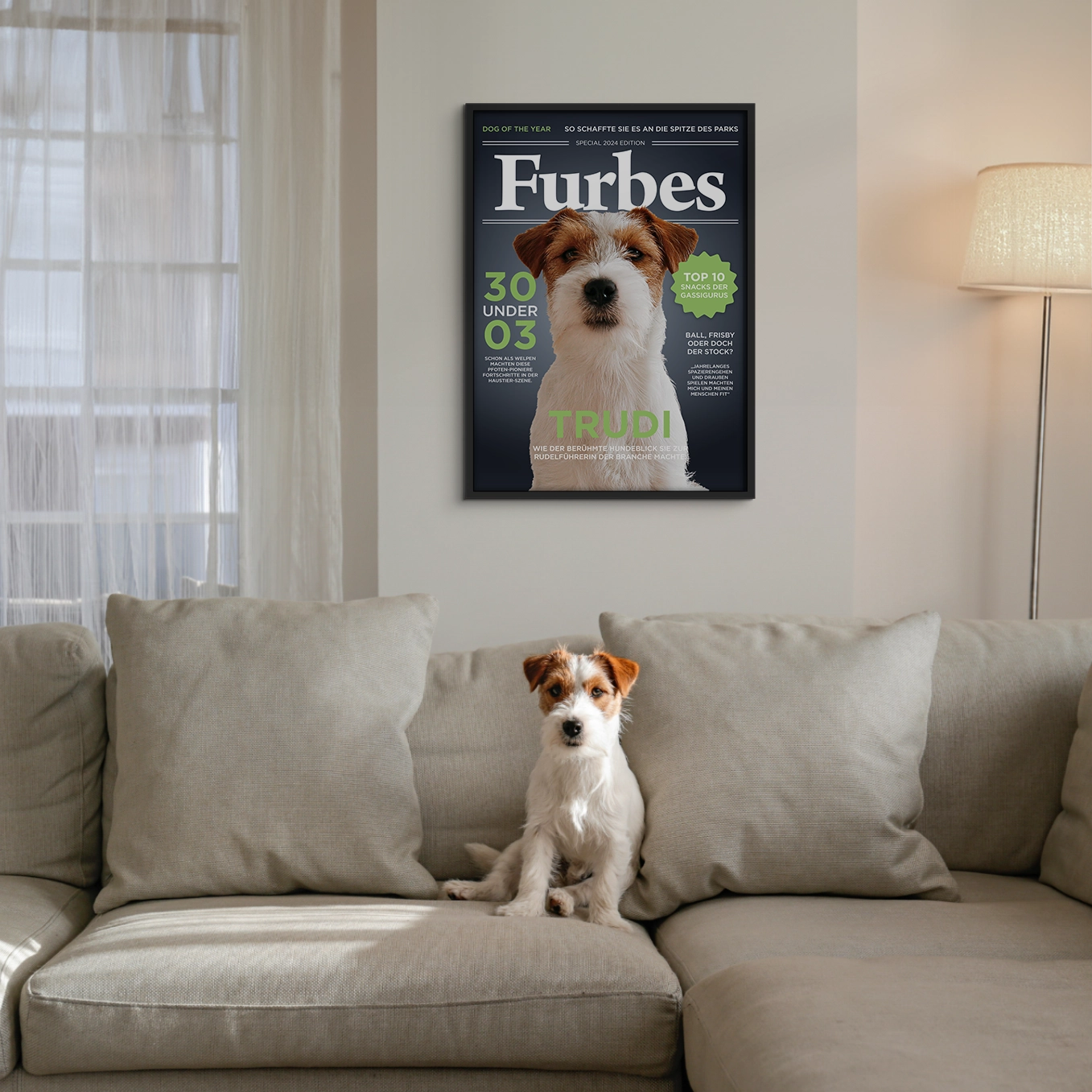 Personalisiertes Poster Hundemagazin "Furbes"