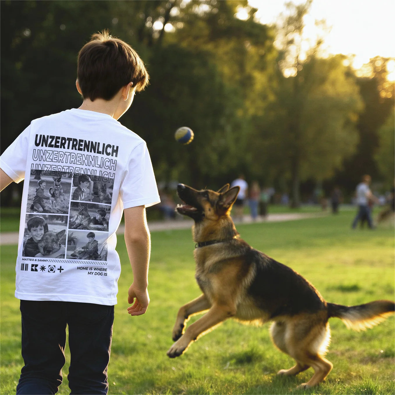 Personalisiertes Kinder T-Shirt "Hundefreund"