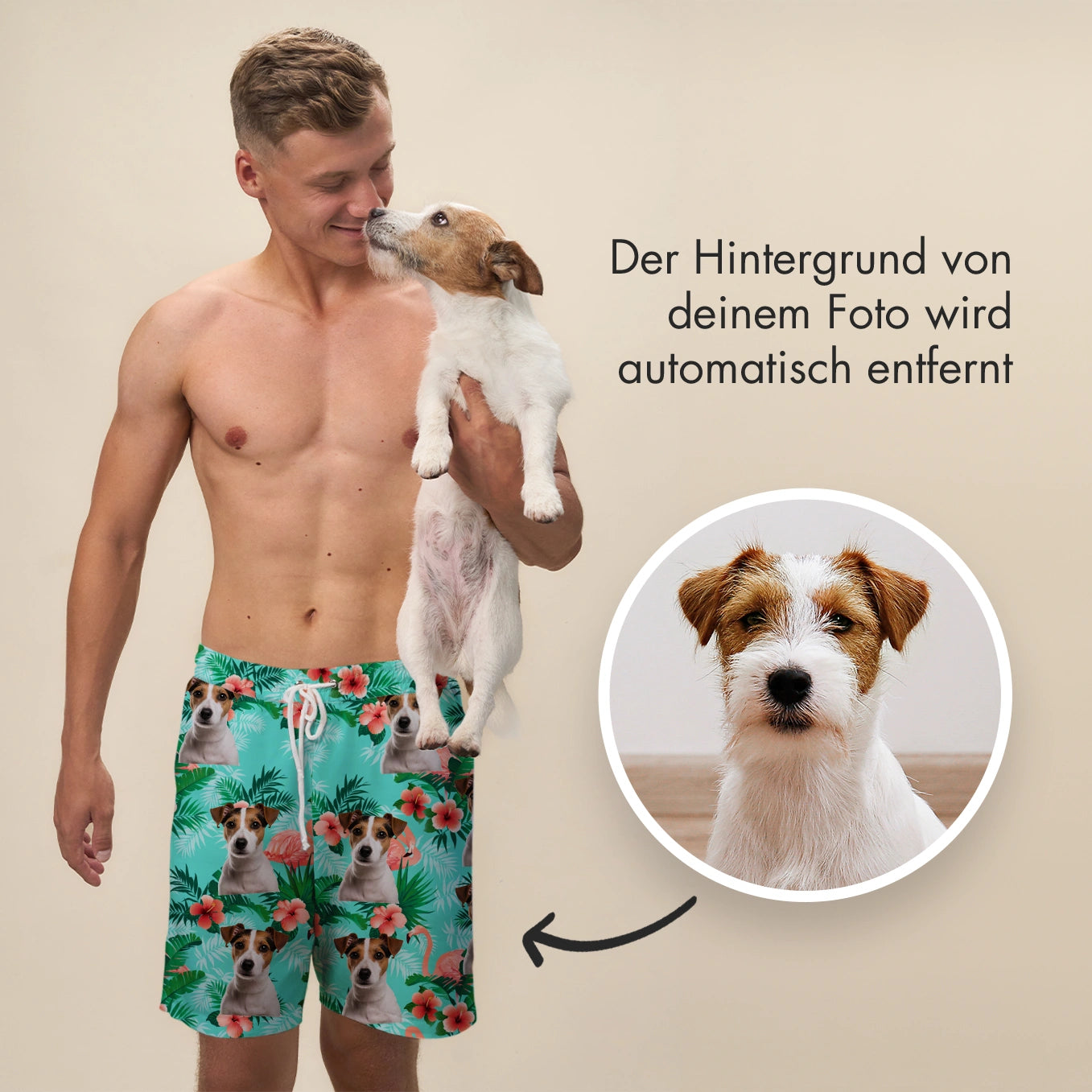 Personalisierte Badehose "Hawaii"