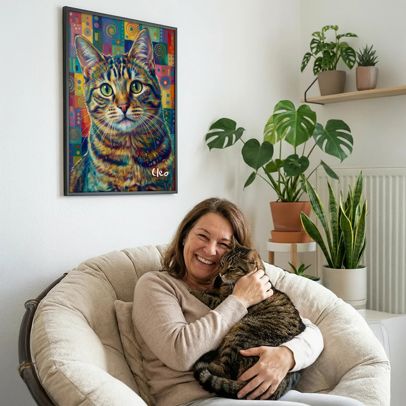 Personalisiertes Poster Katze "Pop Art"