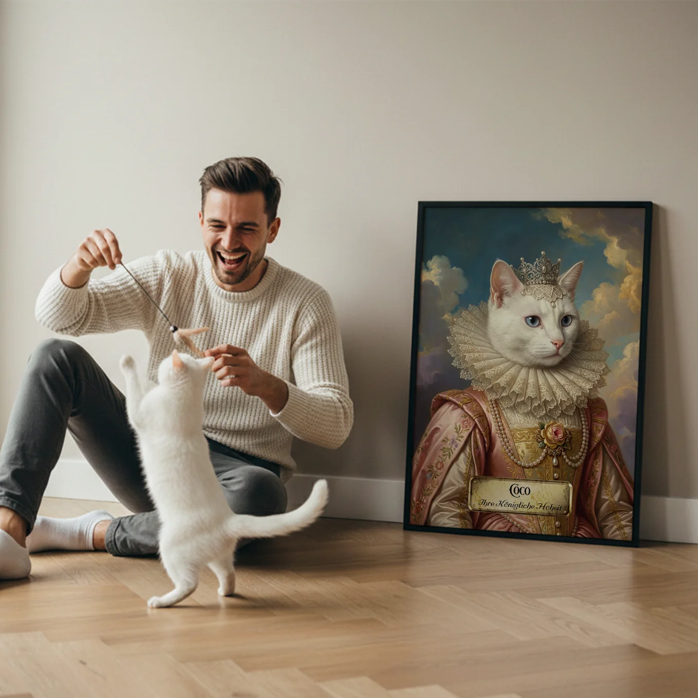 Personalisiertes Katzen-Poster "Royal"