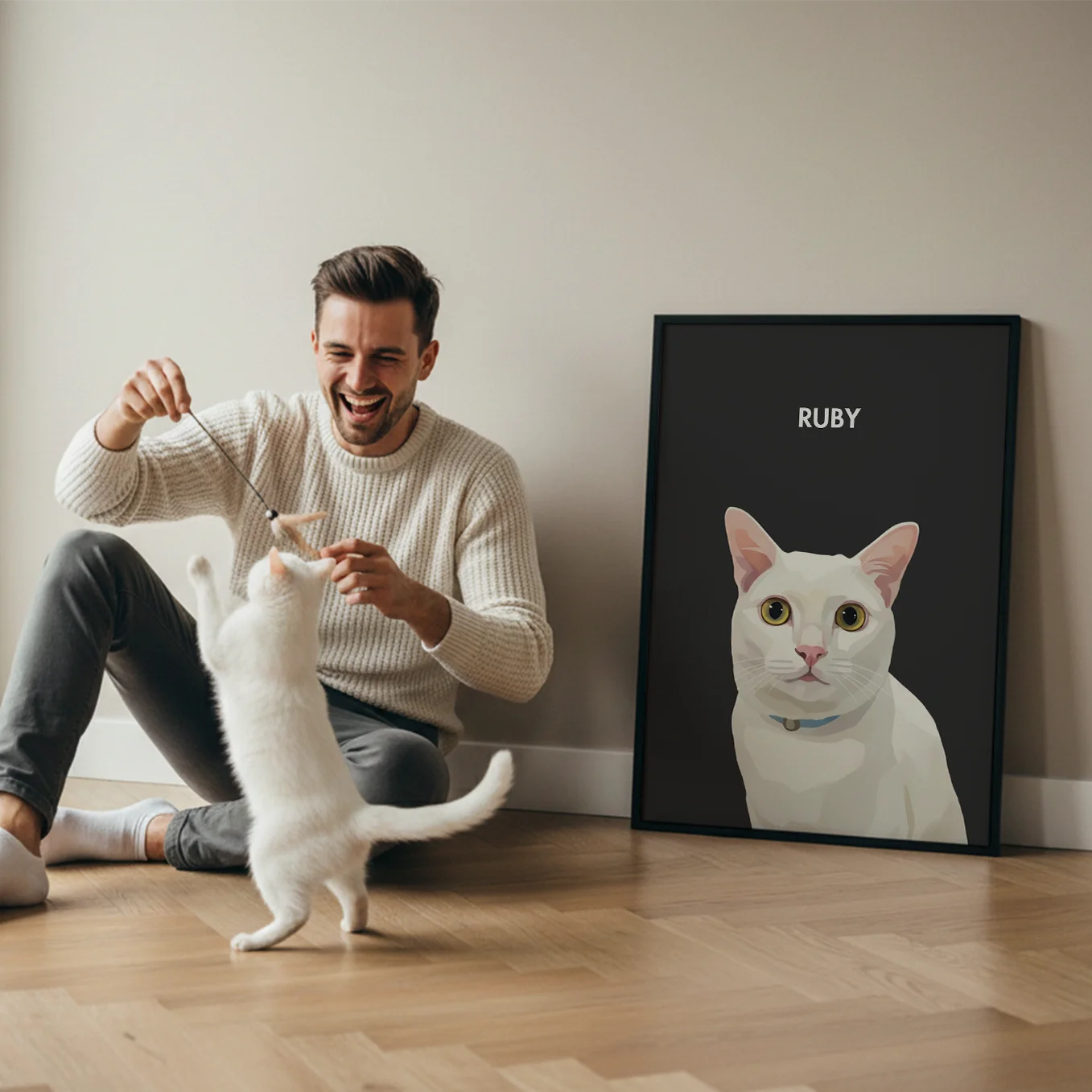 Personalisiertes Poster Katze "Gemälde"