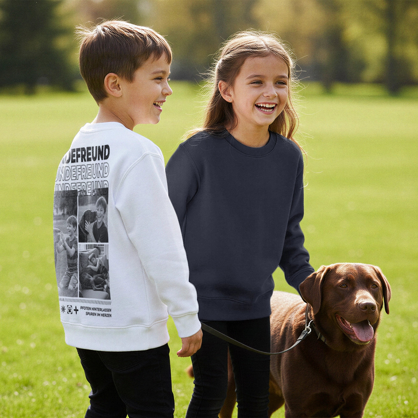 Personalisierter Kinder Sweater "Hundefreund"