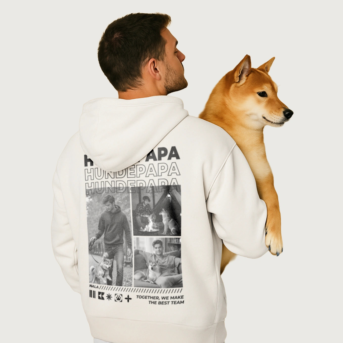 Personalisiertes Hoodie-Geschenk Für Hundebesitzer - Mit Jack Russel Terrier Motiv Und Namen Personalisiertes Hoodie-Geschenk Für Hundebesitzer - Mit Jack Russel Terrier Motiv Und Namen