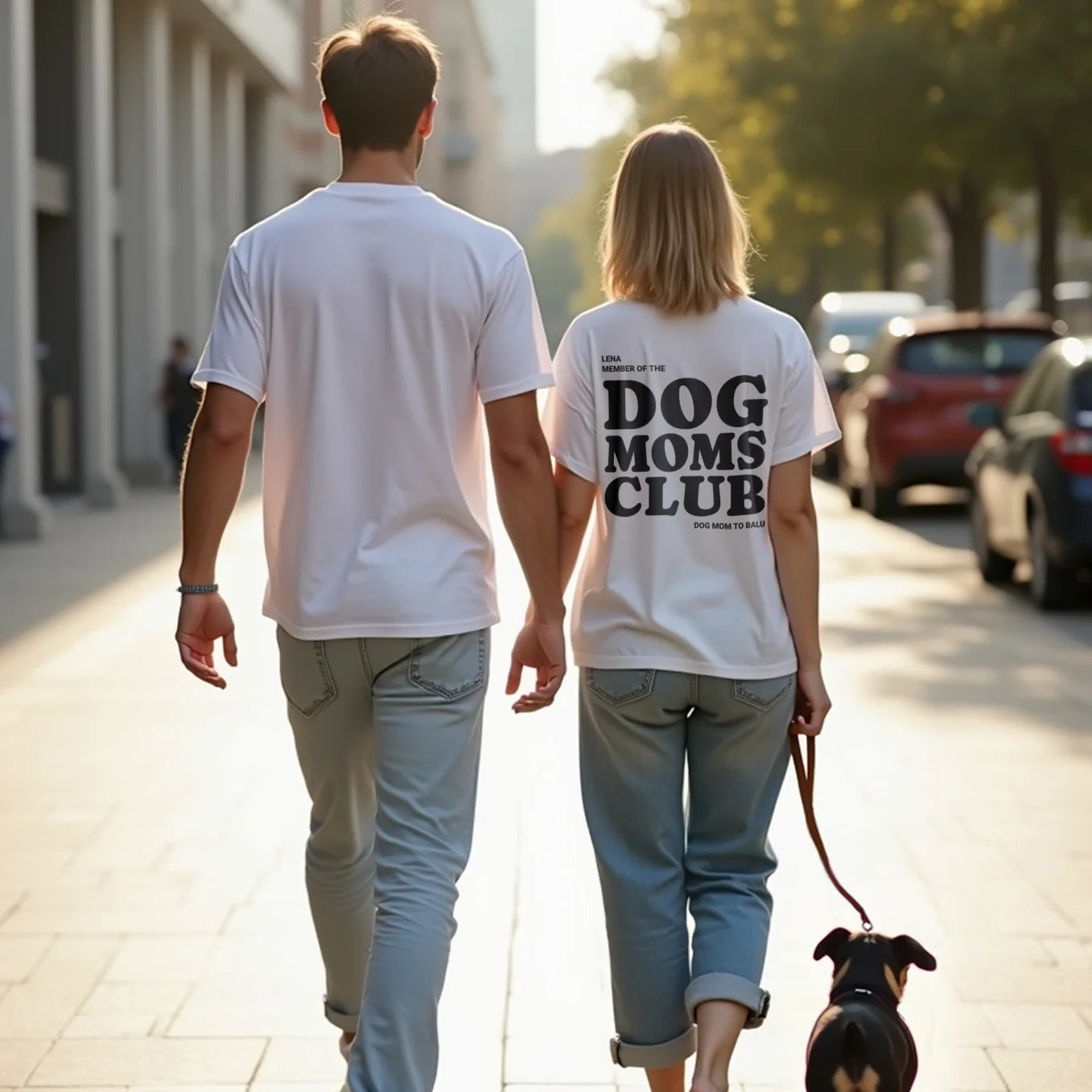 Personalisiertes T-Shirt "Dog Moms Club"