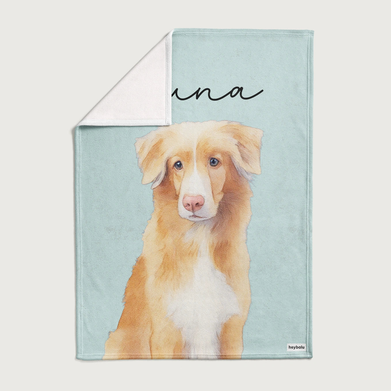 Personalisierte Decke Hund "Portrait"