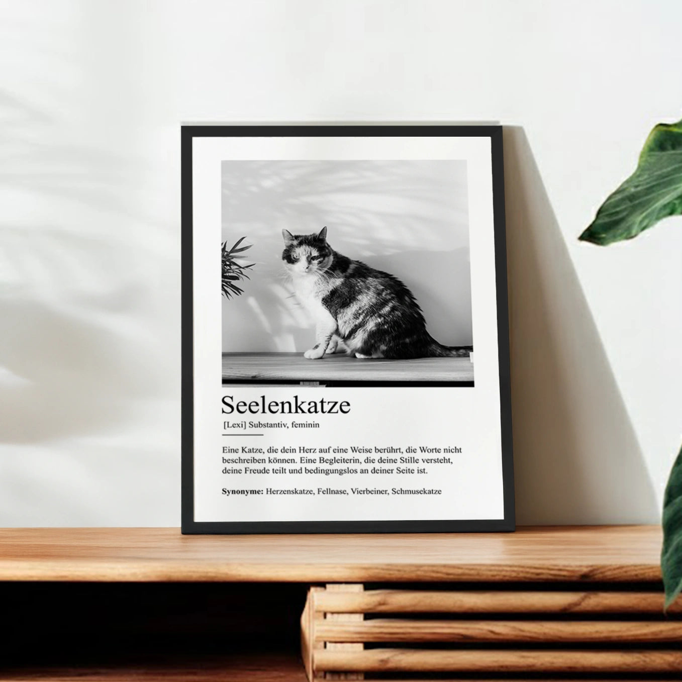 Personalisiertes Poster Definition "Seelenkatze"