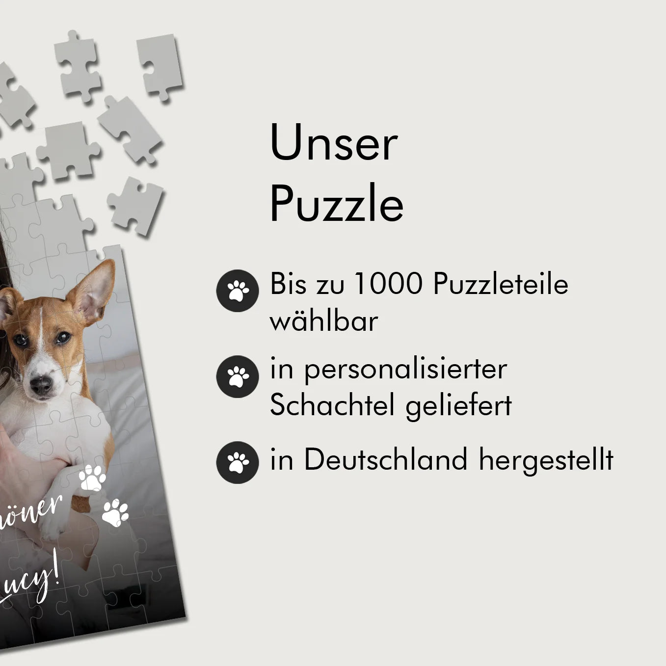 Personalisiertes Puzzle "Haustier" test Hey Balu