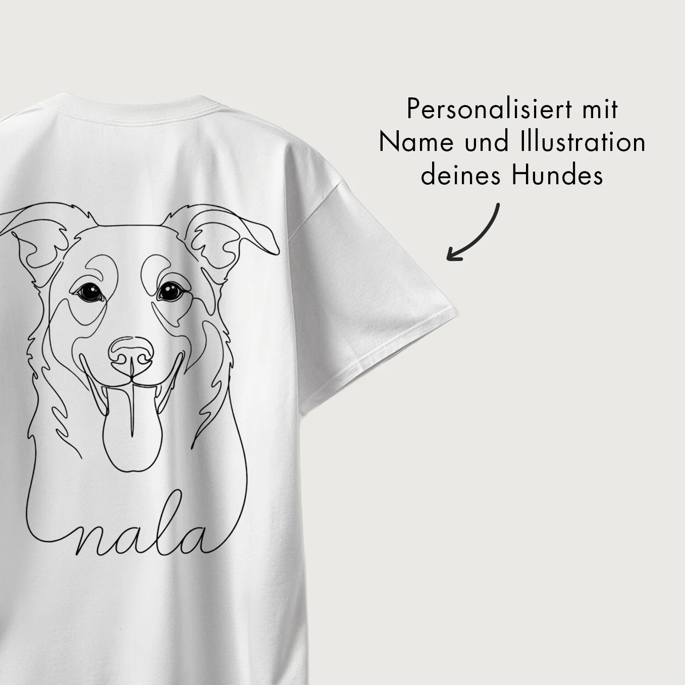Personalisiertes T-Shirt Oversized “Dog Dad”