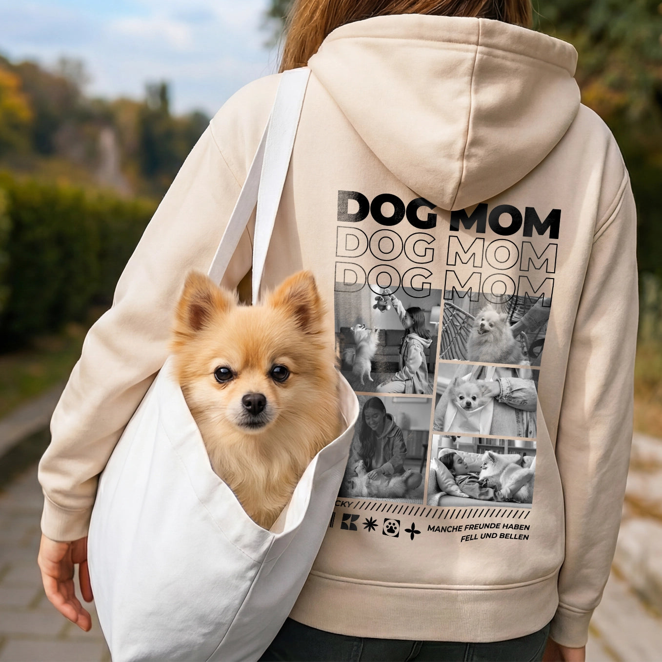 Personalisierter Hoodie "Dog Mom"