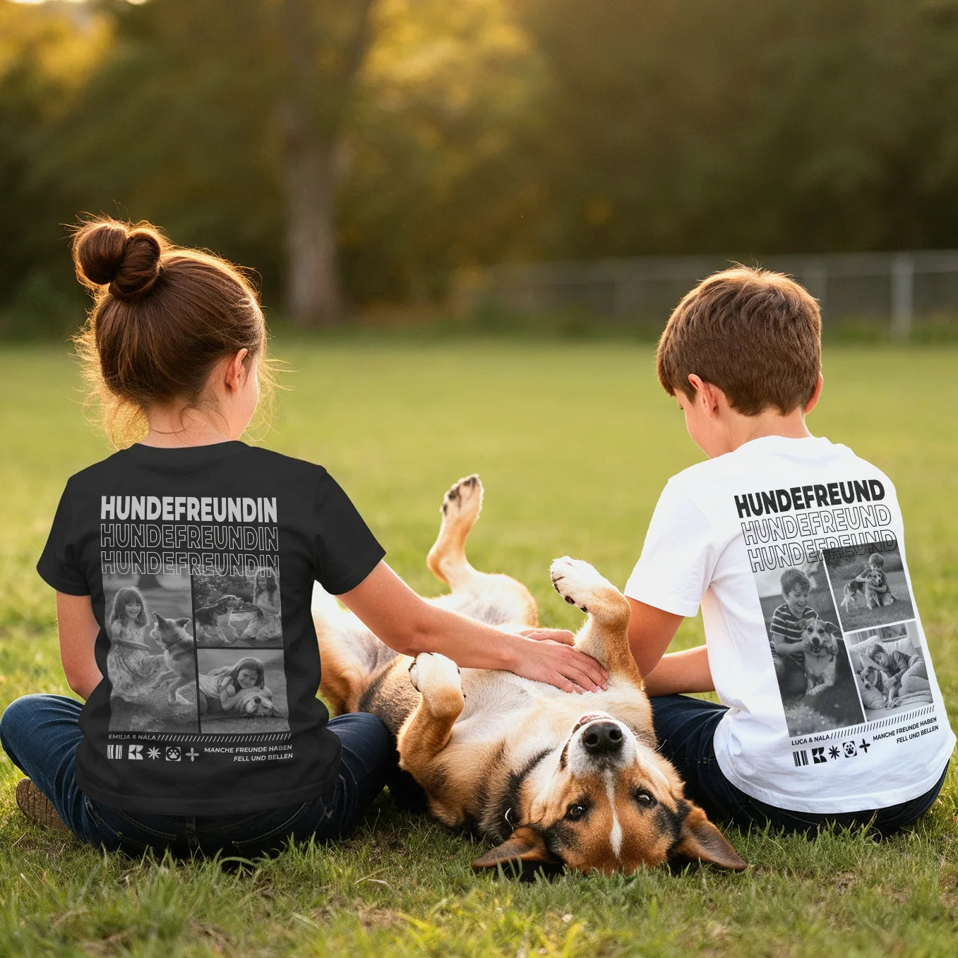 Personalisiertes Kinder T-Shirt "Hundefreund"