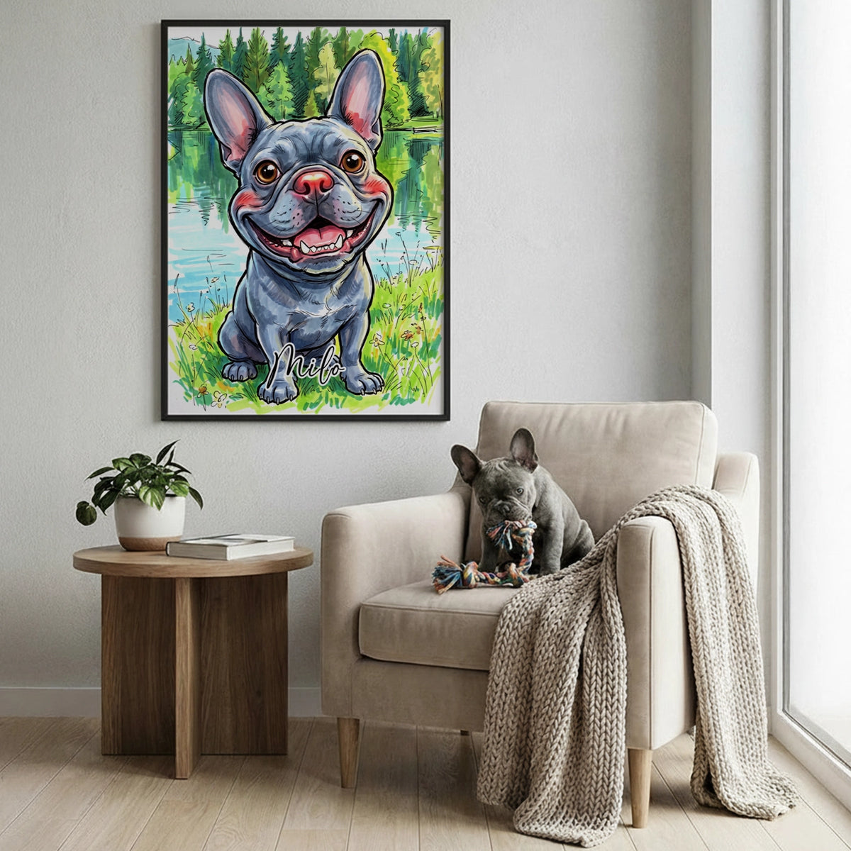 Personalisiertes Poster "Sketch Hund"