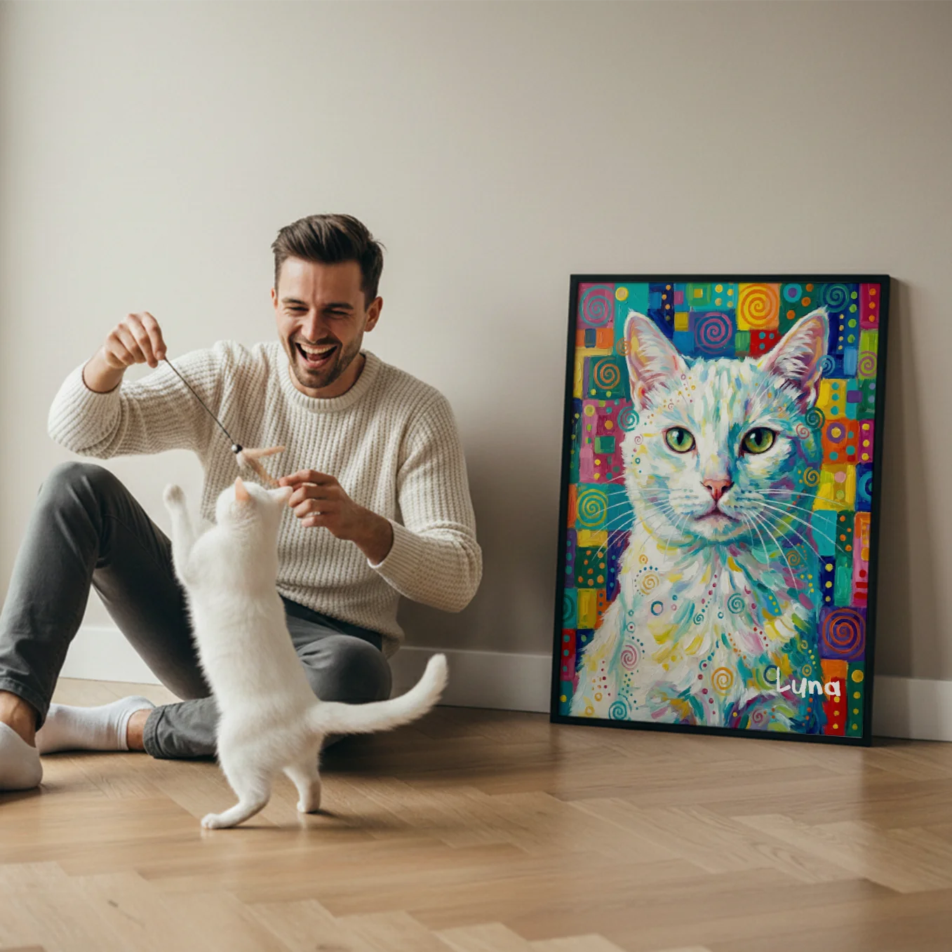 Personalisiertes Poster Katze "Pop Art"