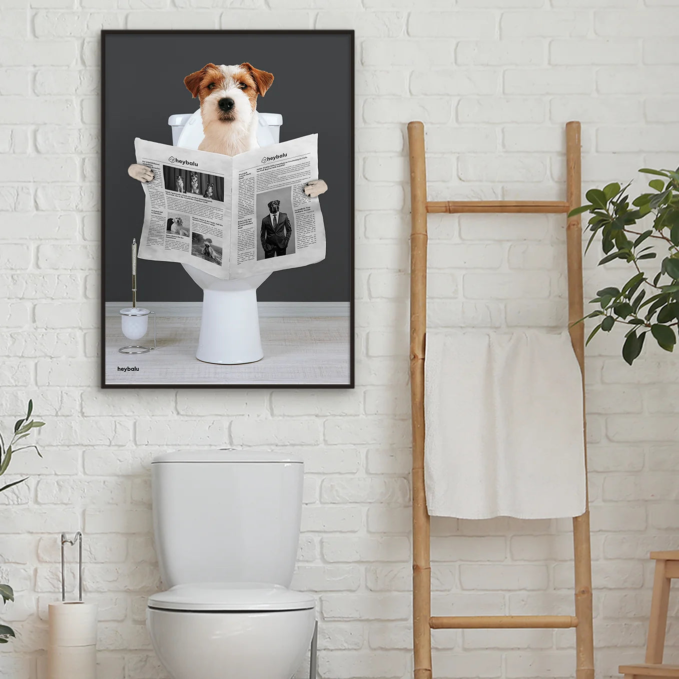 Personalisiertes Poster Hund "Wichtige Sitzung"
