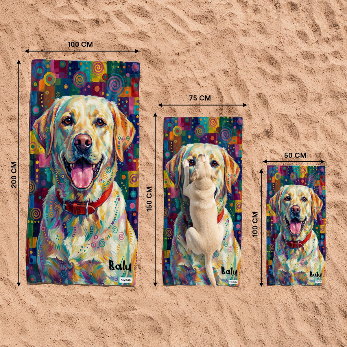 Personalisiertes Badetuch “Graffiti” – personalisiertes Geschenk – Ansicht 5