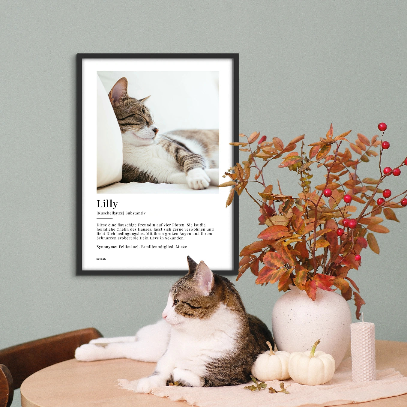Personalisiertes Fotoposter "Katze Definition"