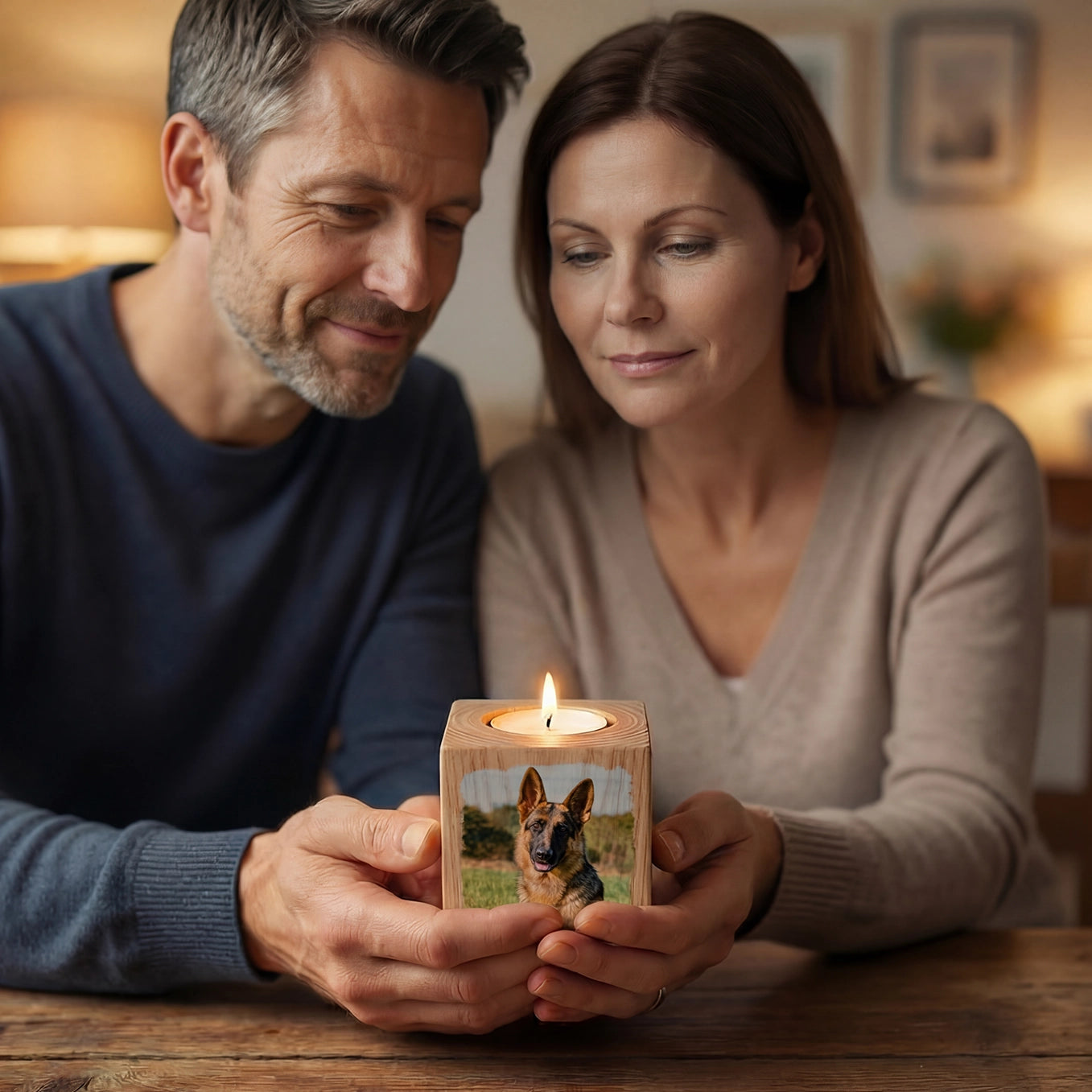 Personalisierter Kerzenwürfel Dein Foto