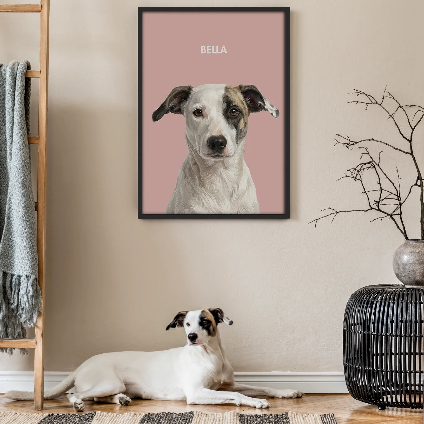 Personalisiertes Poster Hund "Gemälde"