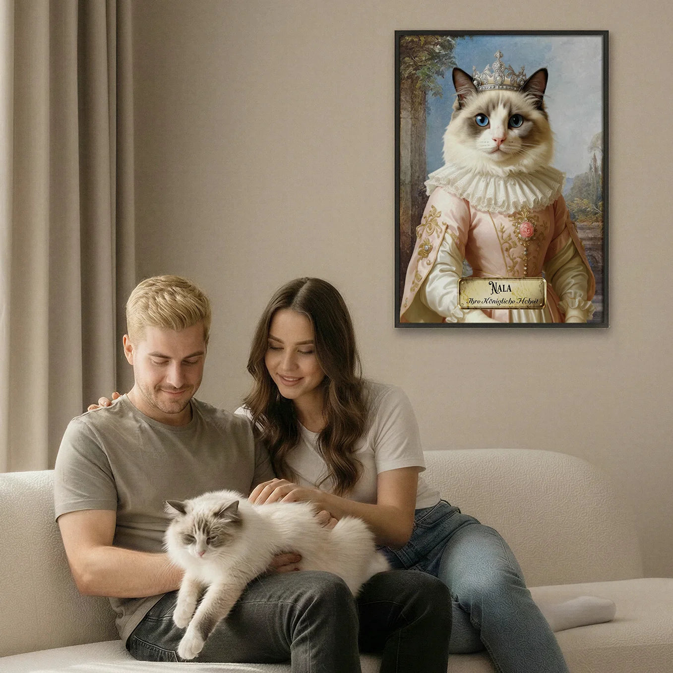 Personalisiertes Katzen-Poster "Royal"