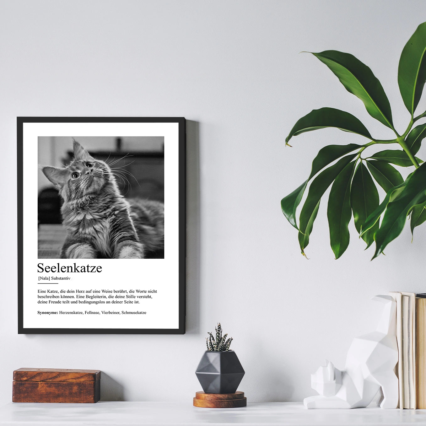 Personalisiertes Poster Definition "Seelenkatze"