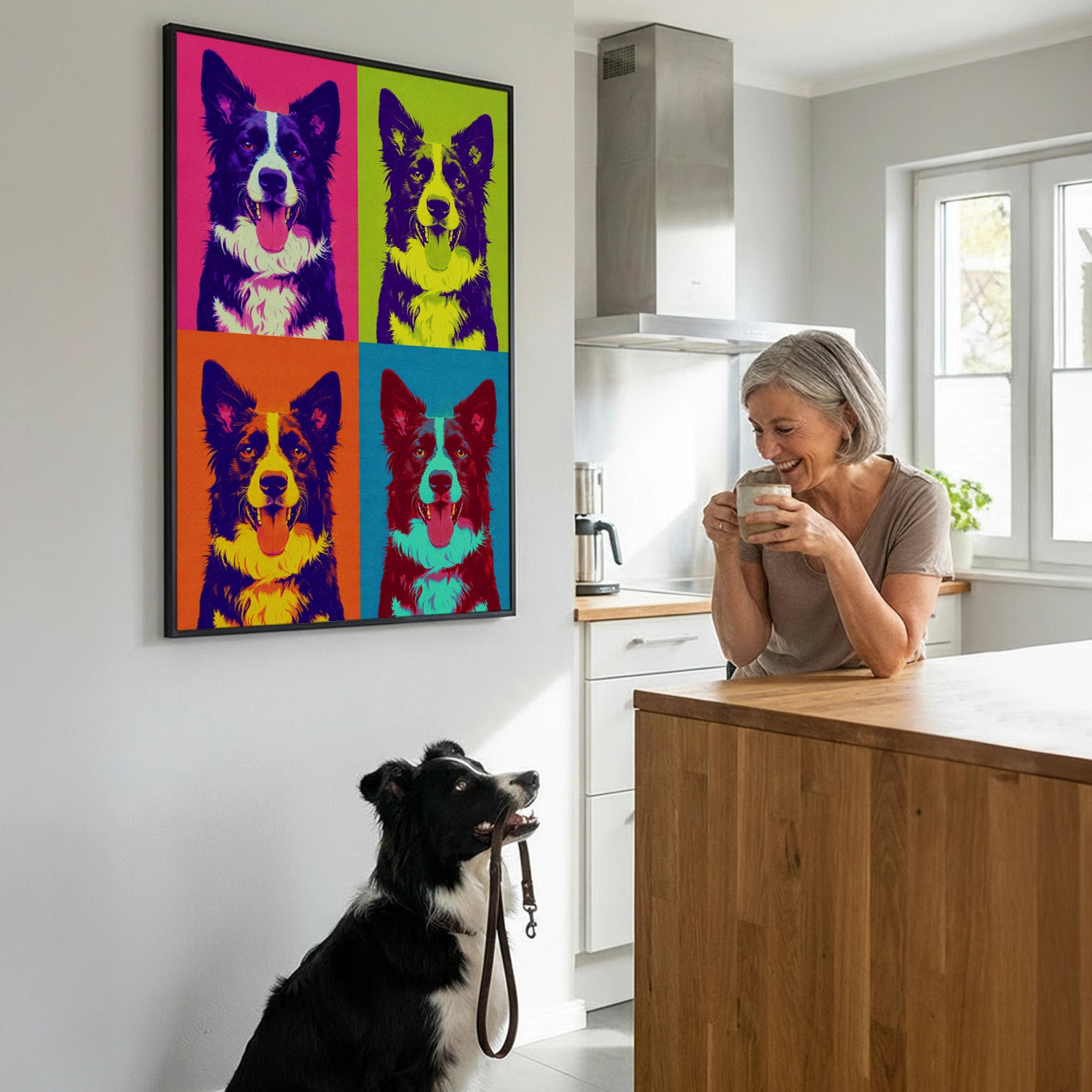 Personalisiertes Poster "Hund als Pop Art"