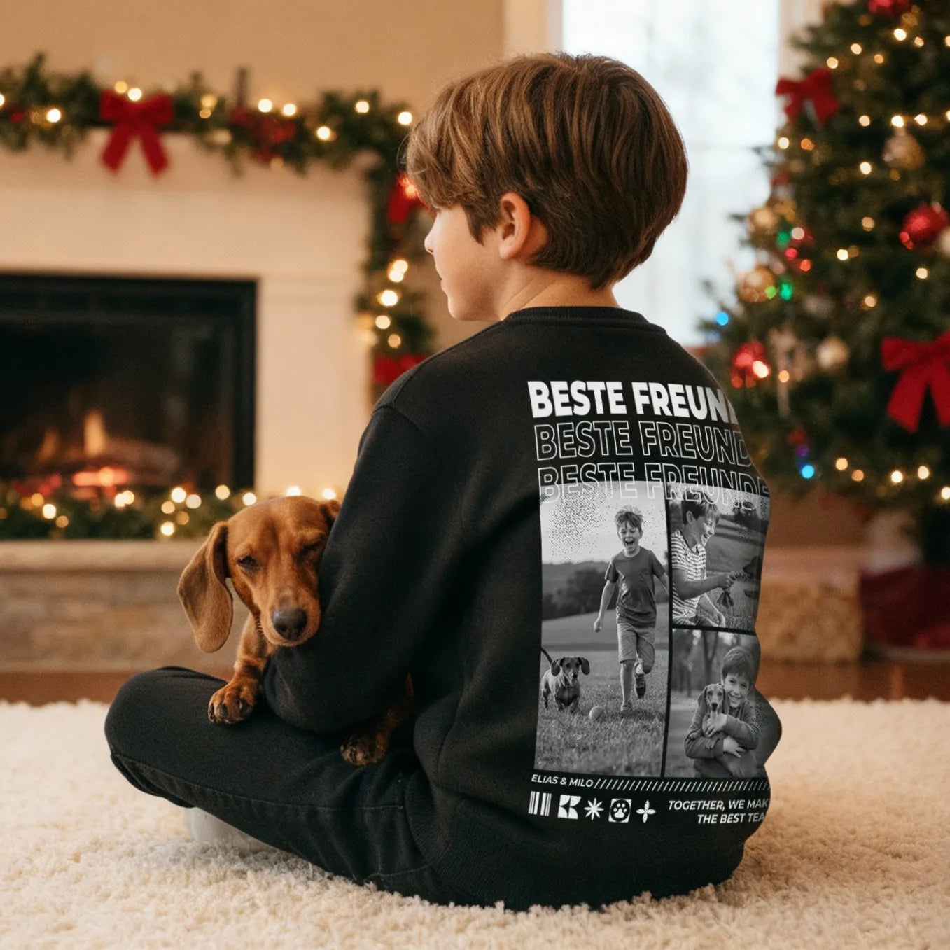 Personalisierter Kinder Sweater "Hundefreund"