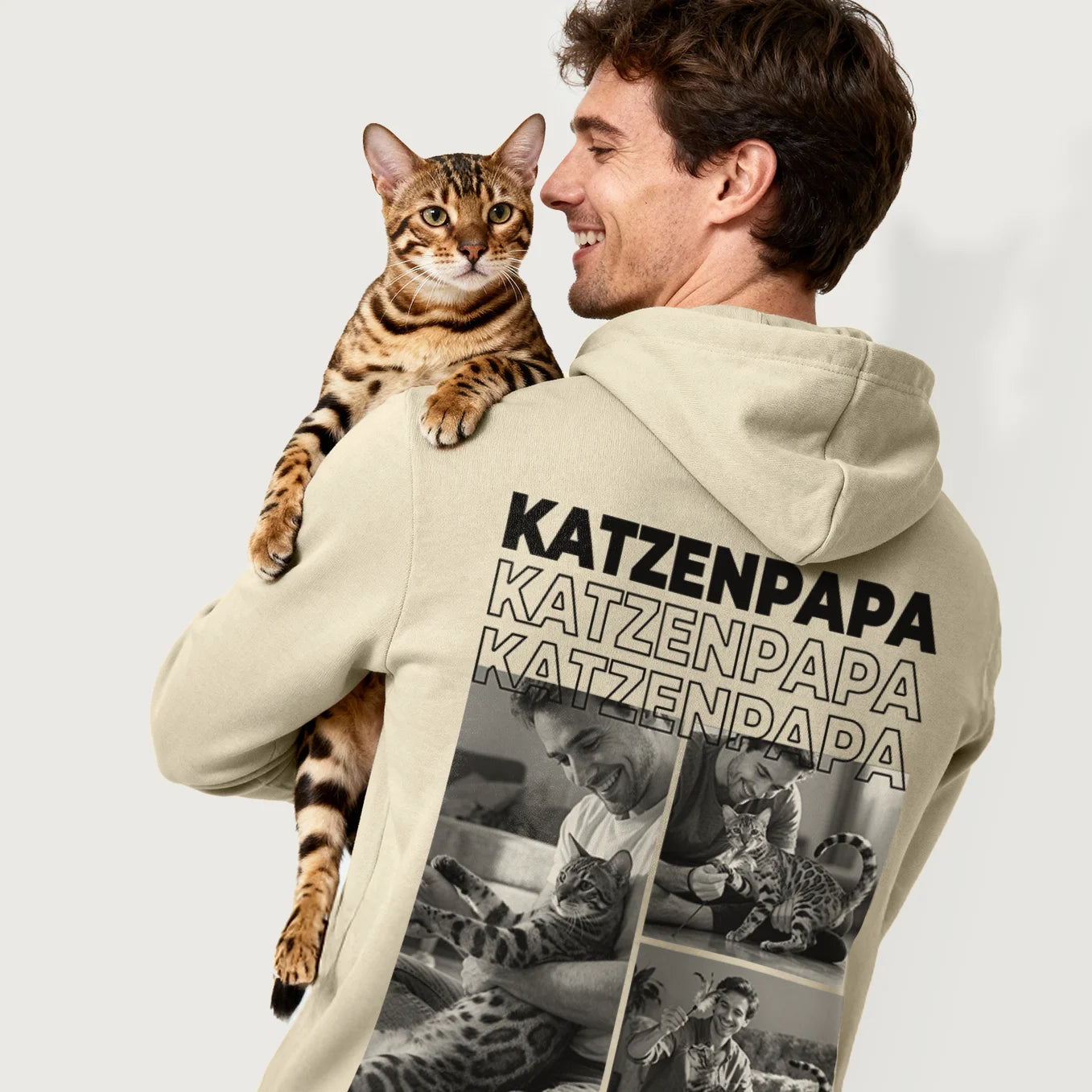Personalisierter Hoodie "Cat Dad"