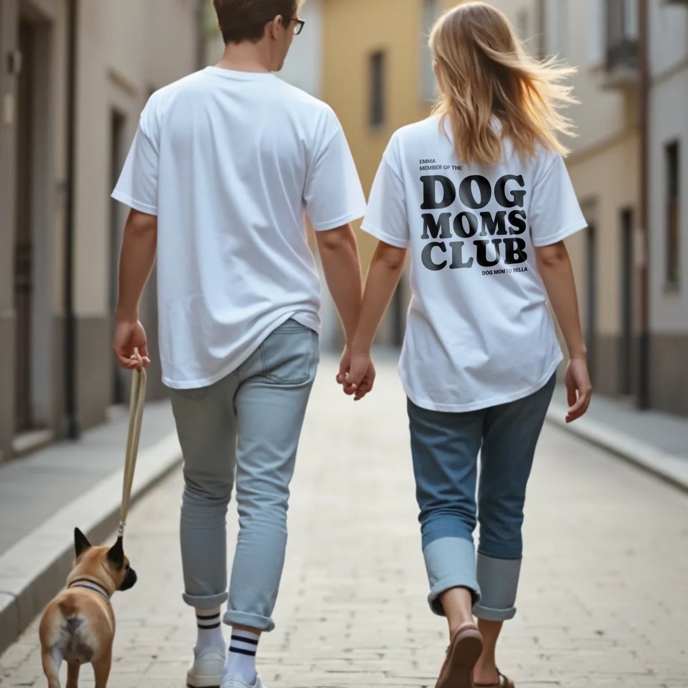 Personalisiertes T-Shirt "Dog Moms Club"