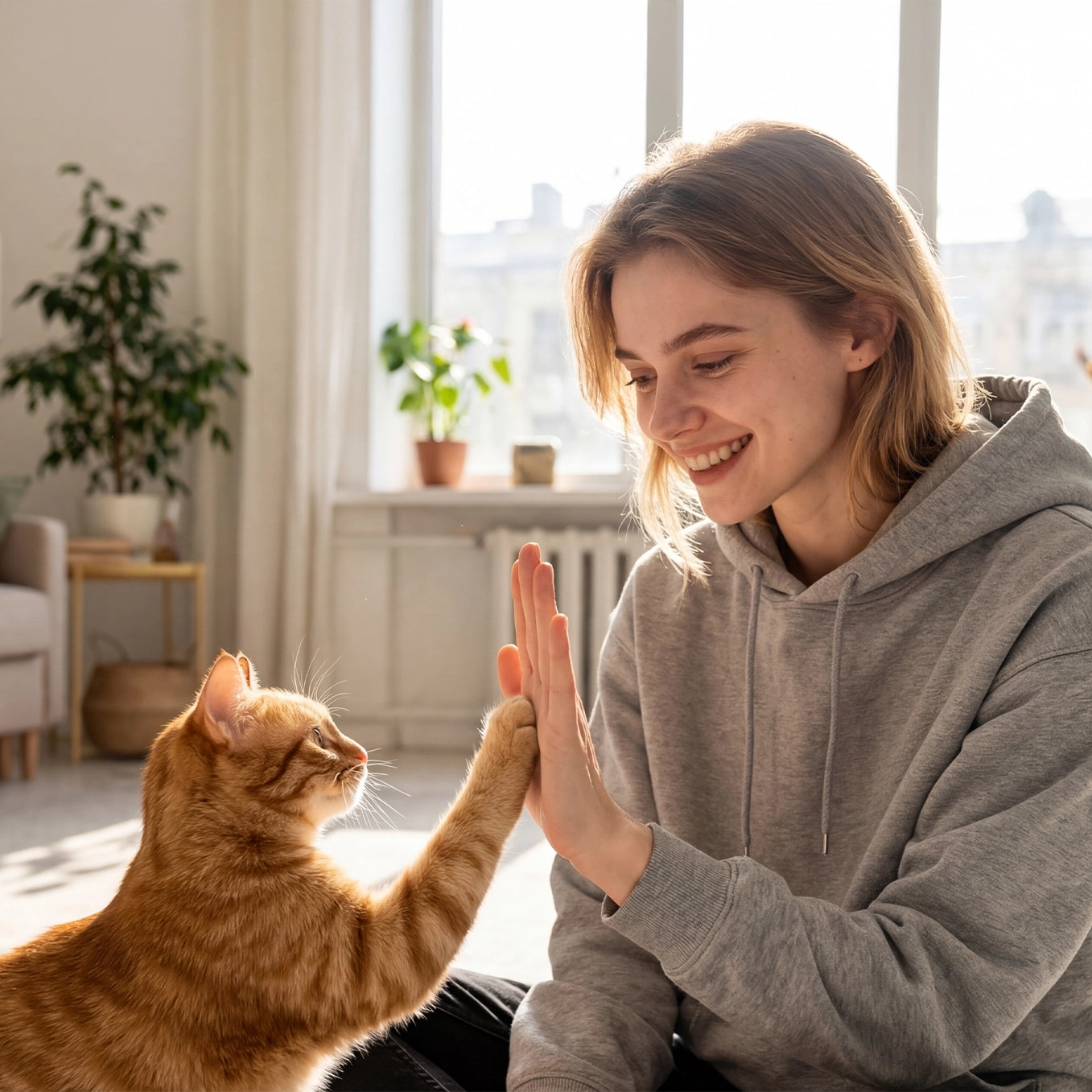 Personalisierter Hoodie "Cat Mom"