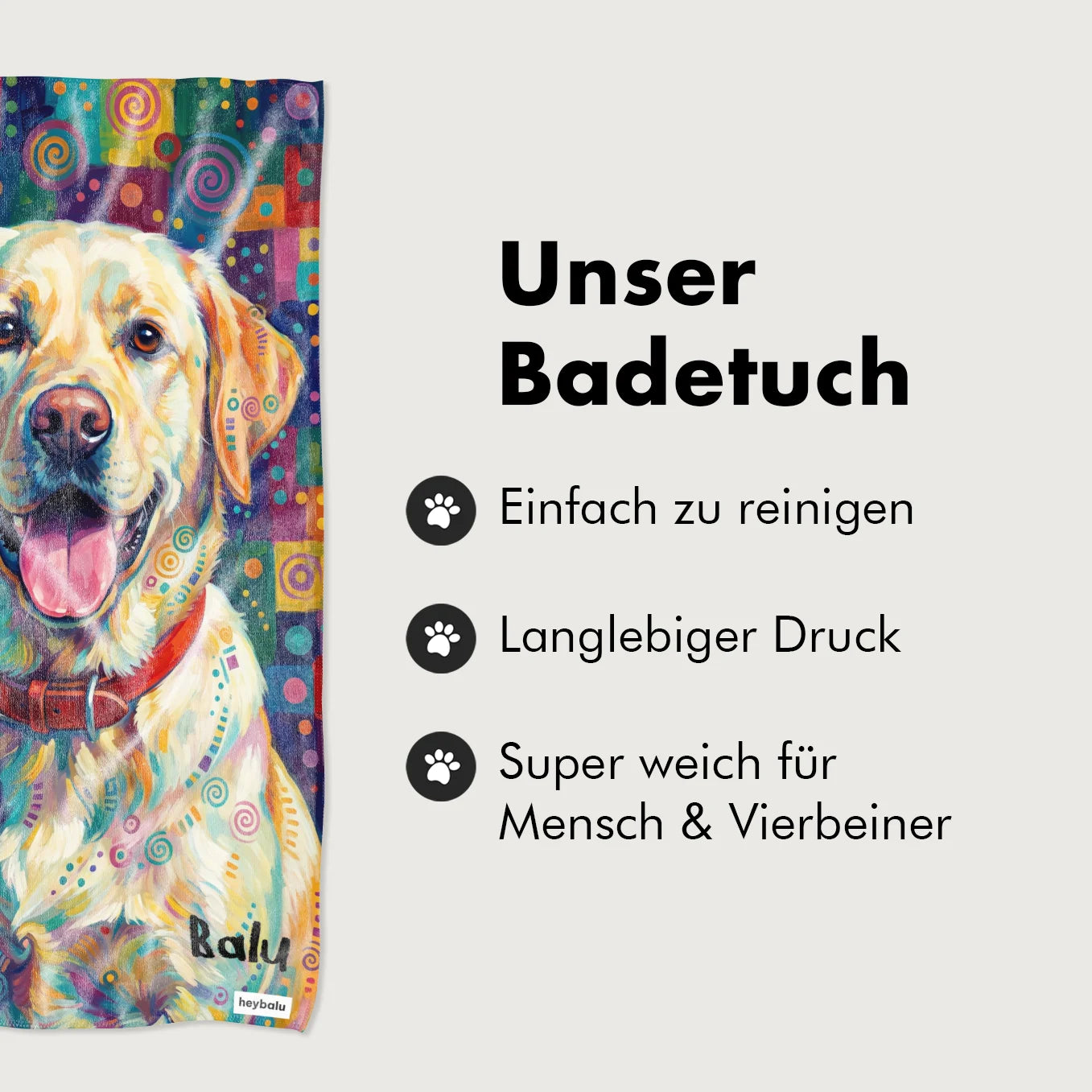 Personalisiertes Badetuch “Graffiti”