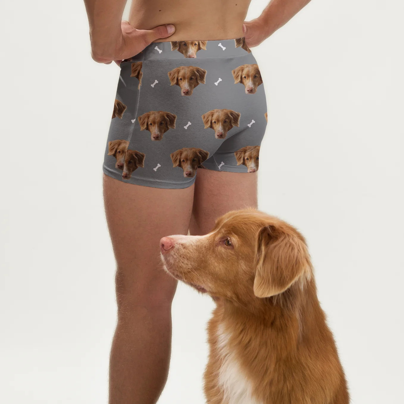 Personalisierte Boxershorts "Haustier Muster" Hey Balu