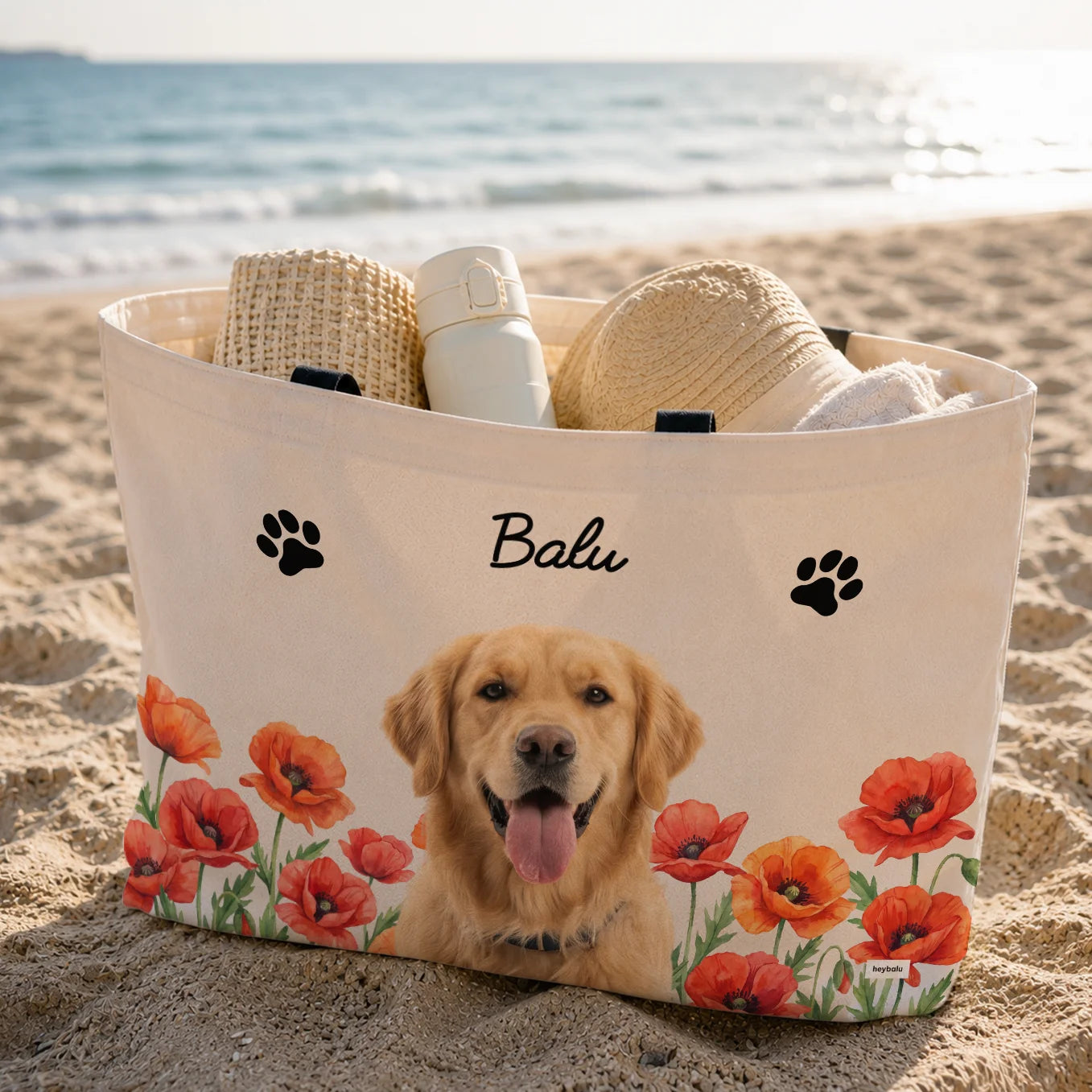 Personalisierter Weekender "Foto Hund"