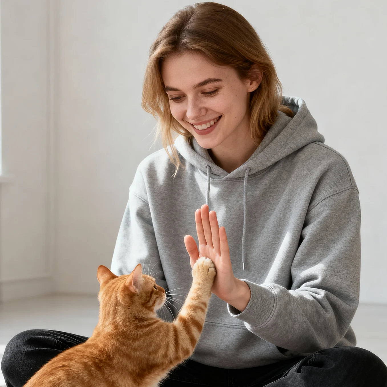 Personalisierter Hoodie "Cat Mom"