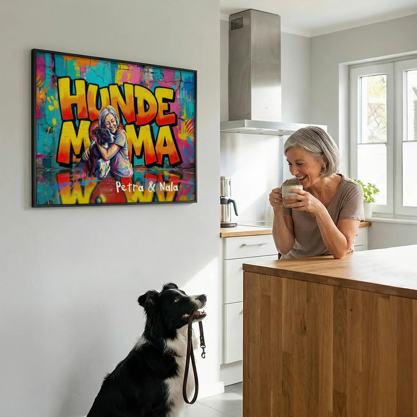 Personalisiertes Poster "Dog Mom LOVE"
