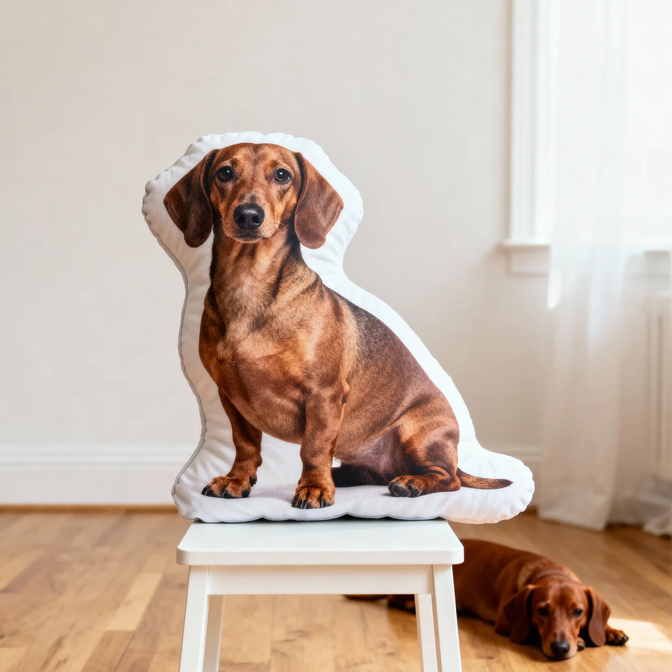 Personalisiertes 3D Dekokissen "Hund"