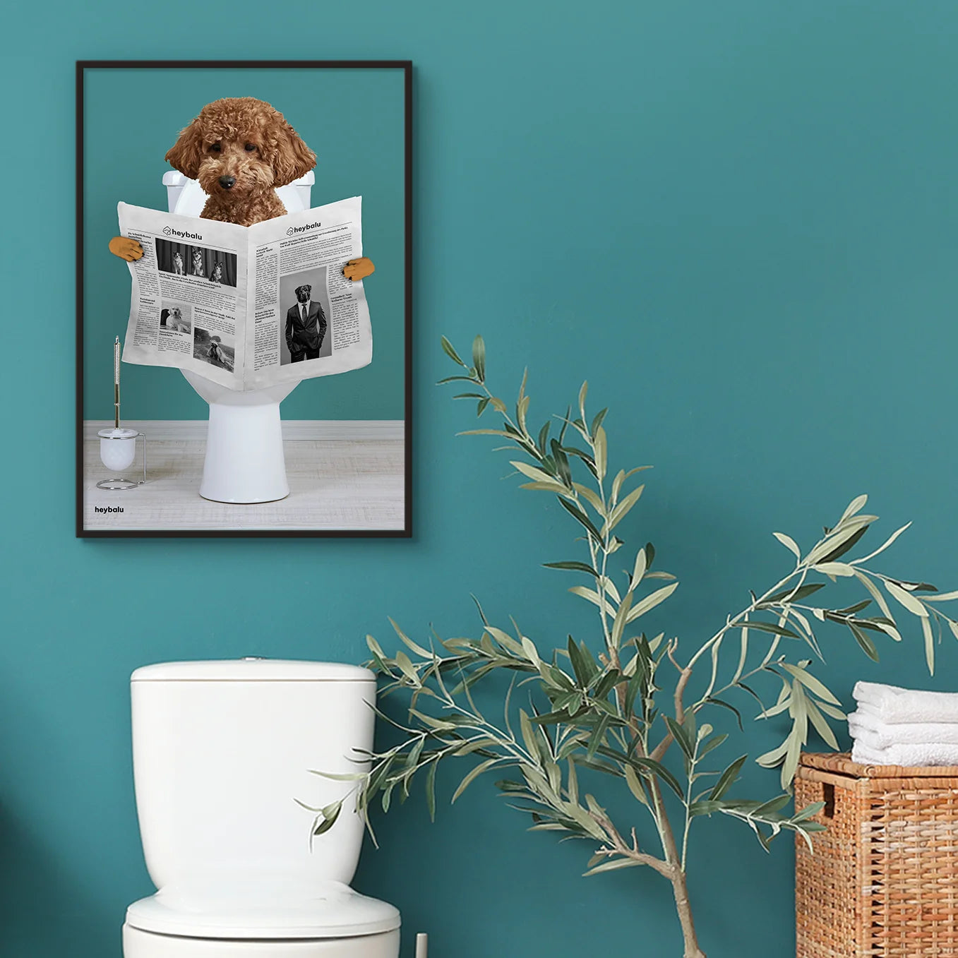 Personalisiertes Poster Hund "Wichtige Sitzung"