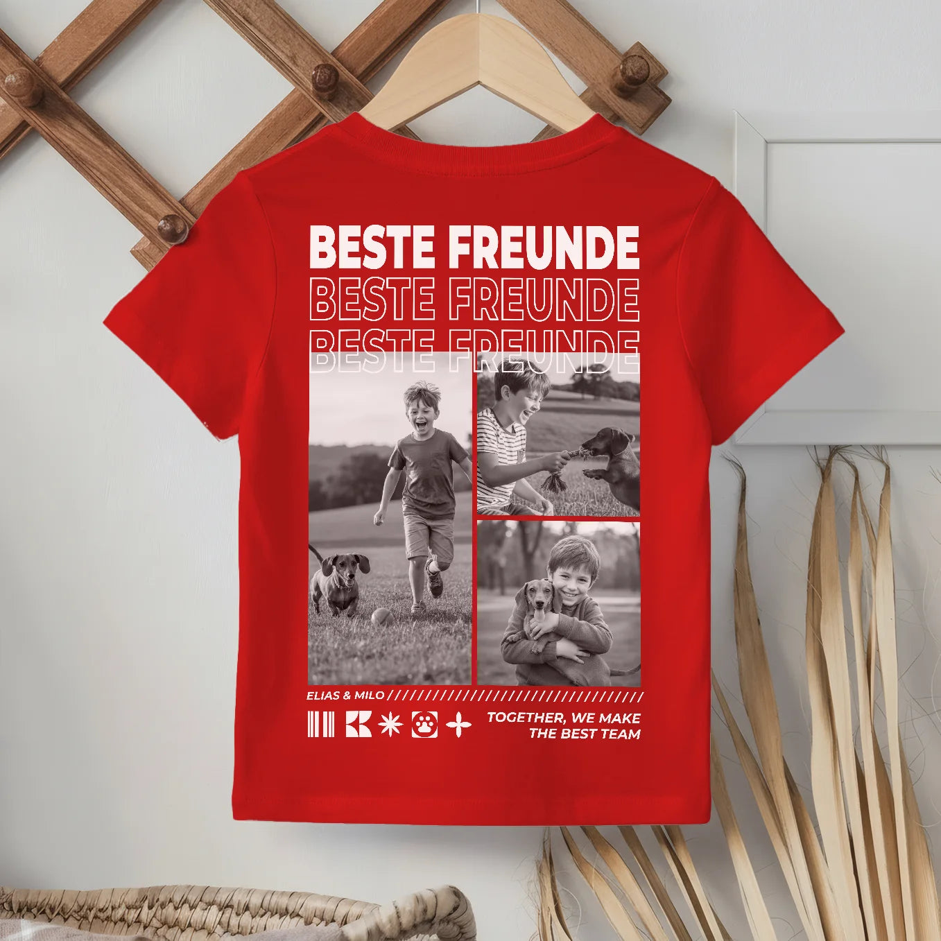 Personalisiertes Kinder T-Shirt "Hundefreund"